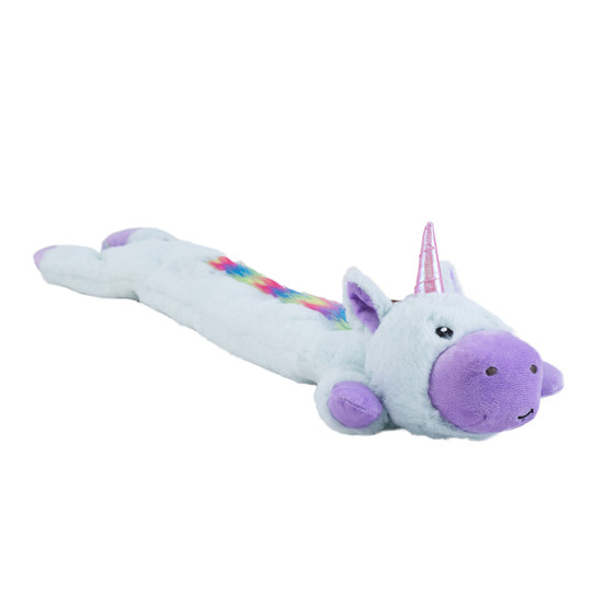 Longidudes Unicorn Plush Dog Tug Toy, Blue