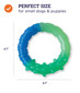 Orka Grow-With-Me-Ring Dog Chew Toy, Multi