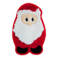 Invincibles Santa Plush Dog Toy, Red, Medium