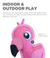 Fire Biterz Tropical Plush Interactive Dog Toy, Flamingo