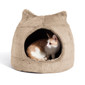 Meow Hut Fur Cat Bed, 17x17