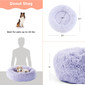 The Original Calming Shag Donut Dog Bed, Lavender, 30X30