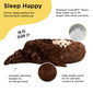 2 Piece Bundle: Donut Lux Bed, Throw Blanket Cat & Dog Bundle Set, 23x23
