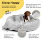 2 Piece Bundle: Donut Lux Bed, Throw Blanket Cat & Dog Bundle Set, 45x45