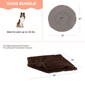 2 Piece Bundle: Donut Shag Bed, Throw Blanket Cat & Dog Bundle Set, 30x30