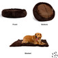 2 Piece Bundle: Donut Shag Bed, Throw Blanket Cat & Dog Bundle Set, 36x36