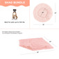 2 Piece Bundle: Donut Shag Bed, Throw Blanket Cat & Dog Bundle Set, 36x36