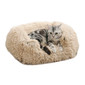Soothe & Snooze Lounge Shag Dog Bed, Taupe, 20X15