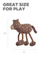 Tuggy Buddyz Leopard Dog Toy, Brown, Medium