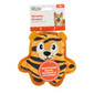 Xtreme Seamz Tiger Dog Toy, Orange, Medium