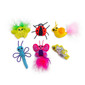 Cute As A Bug Plush Cat Toys, 6pk