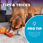 Twistiez Interactive Plush Dog Treat Puzzle, Dragon, Orange