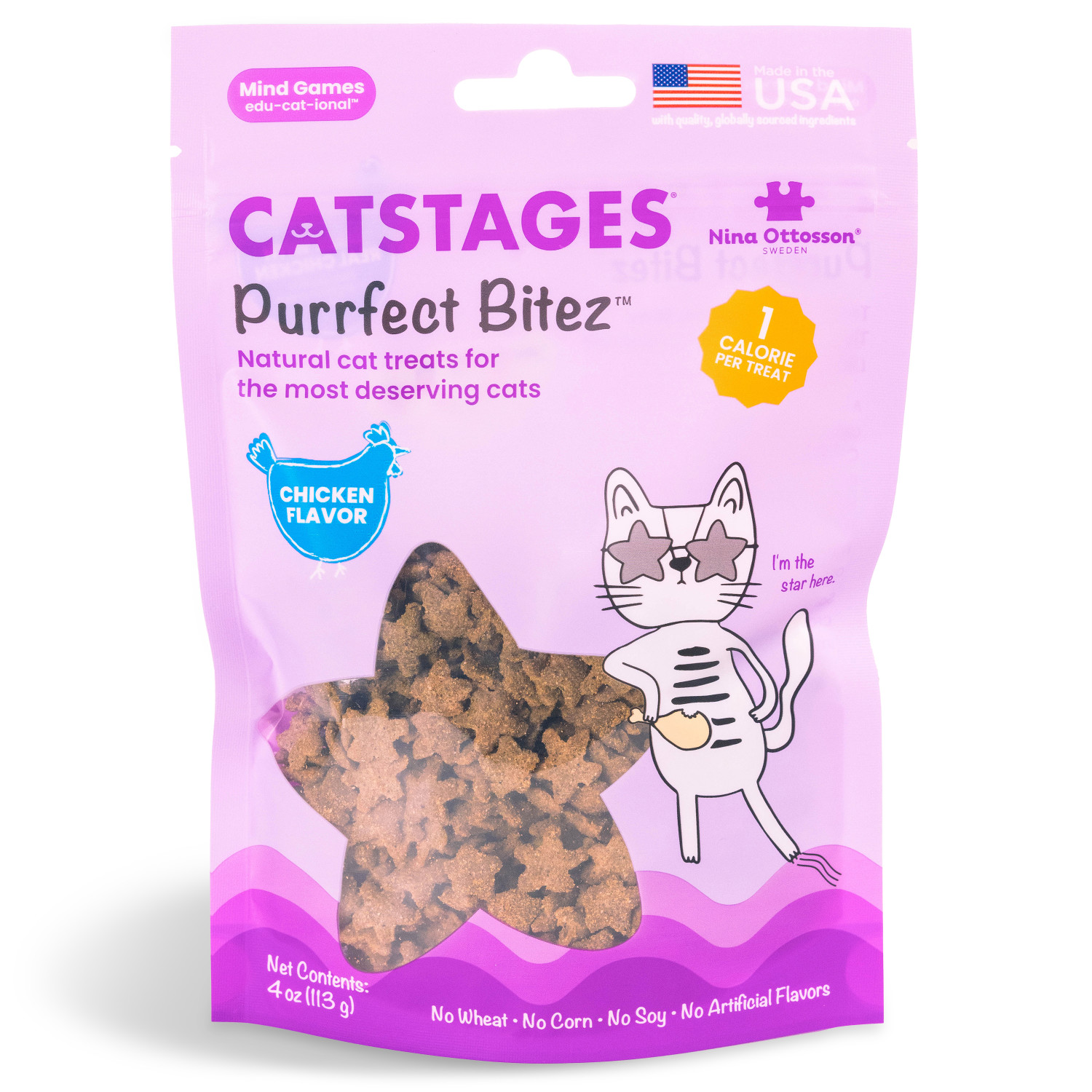 Catstages by Nina Ottosson Purrfect Bitez Natural Crunchy Cat