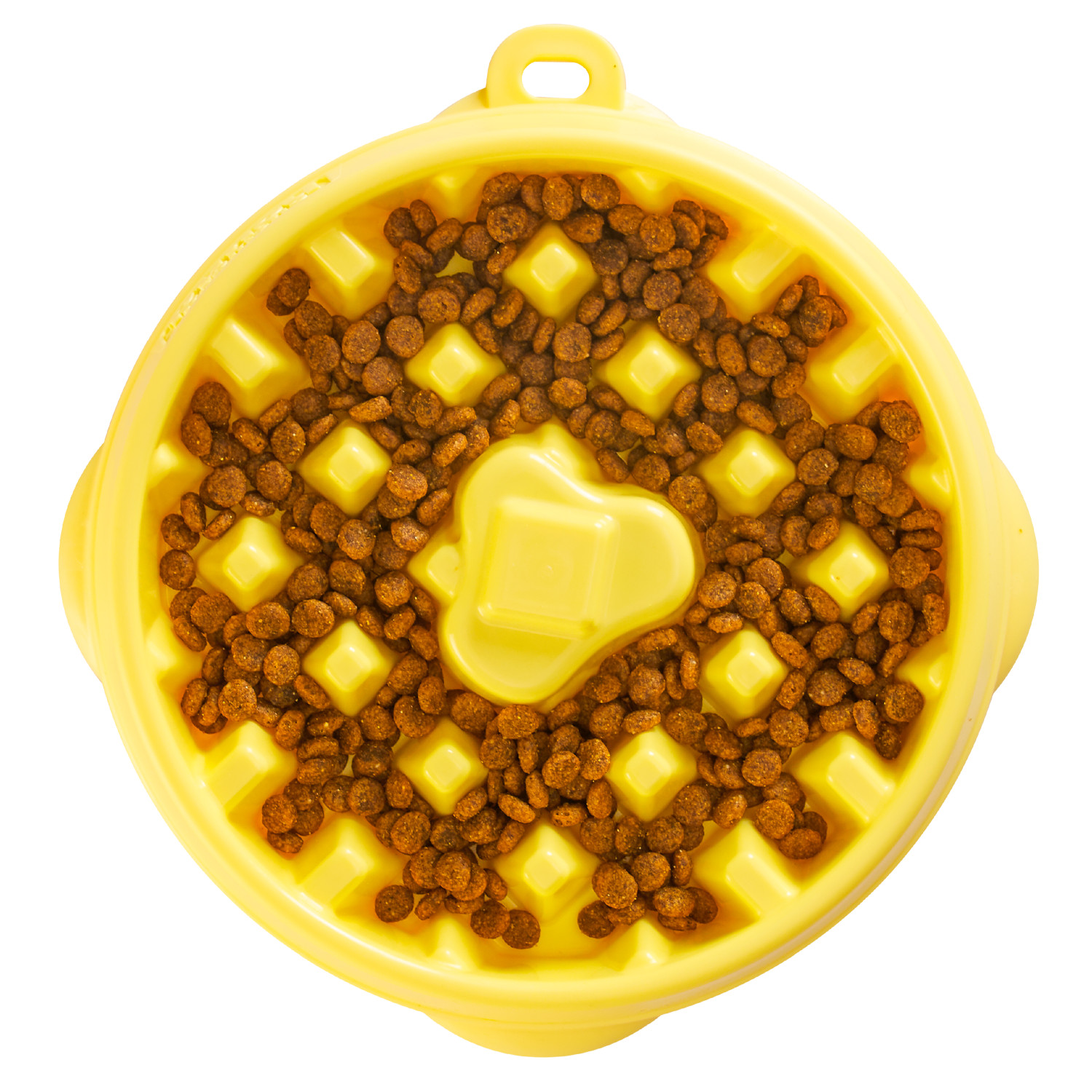 Fun Feeder Waffle Ylw MD - Outward Hound