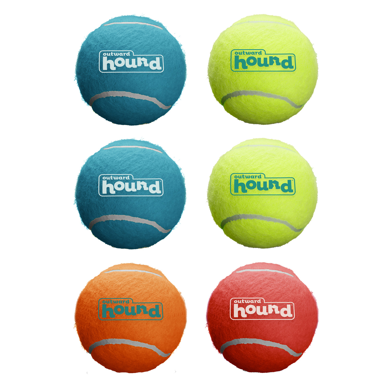 Product image for Squeaker Ballz Squeaky Tennis Balls, Medium