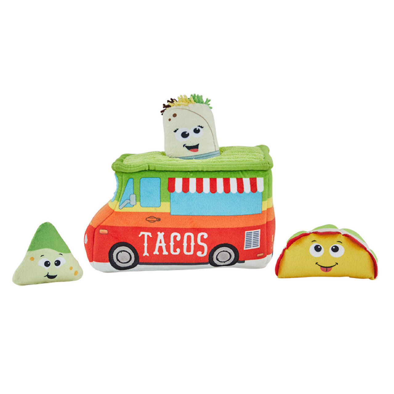 Product image for Hide A Taco Plush Dog Toy Puzzle, Multi