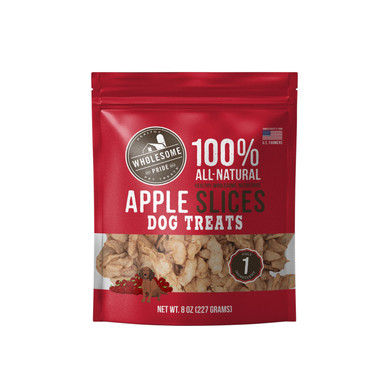 Product image for Apple Slices Dog Treats, Red, 8 Oz