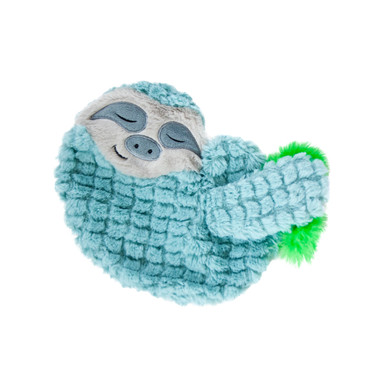 Product image for Purr Pillow Snoozin' Sloth Plush Cat Toy, Green
