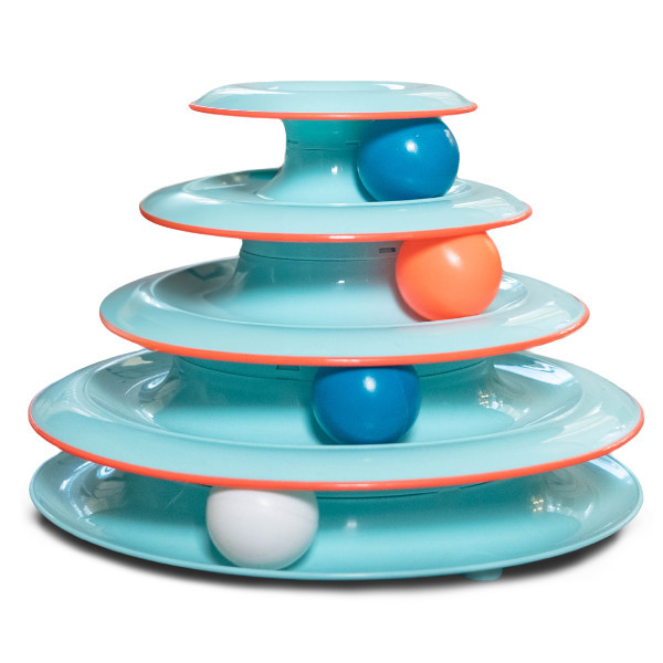 Product image for Chase Meowtain Cat Track Toy, Blue