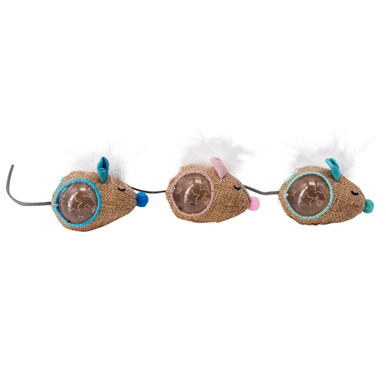 Product image for Mousin' Around Hide 'N Treat Cat Toy - 3 Pack, Multi