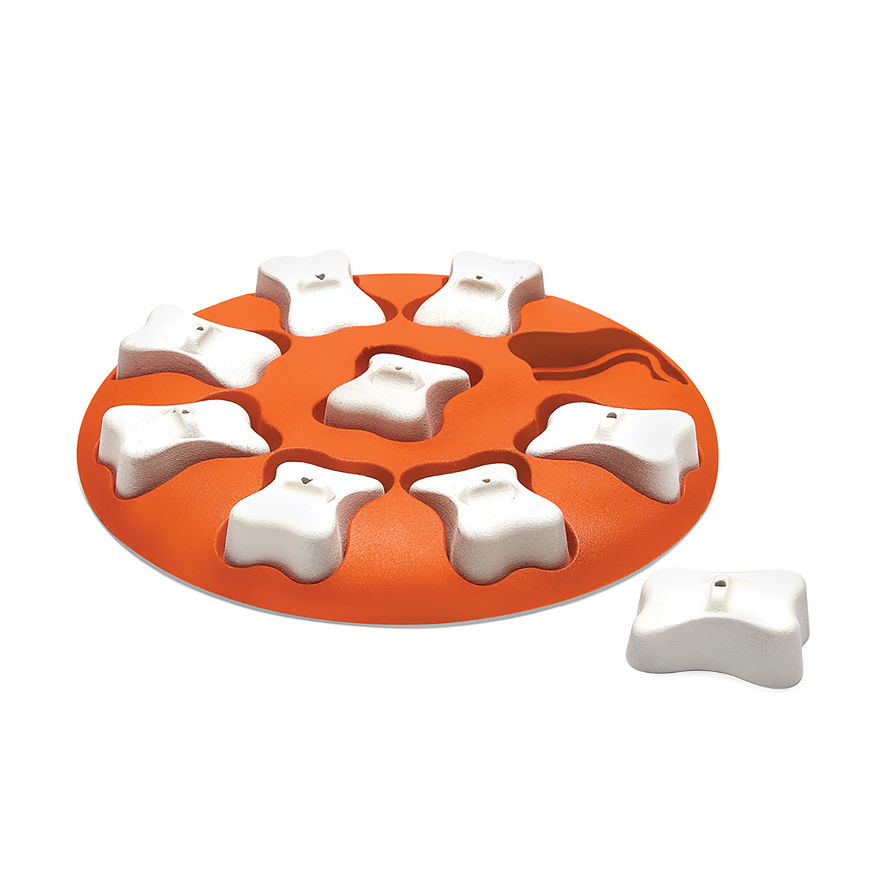 Product image for Dog Smart Interactive Treat Puzzle Dog Toy, Orange