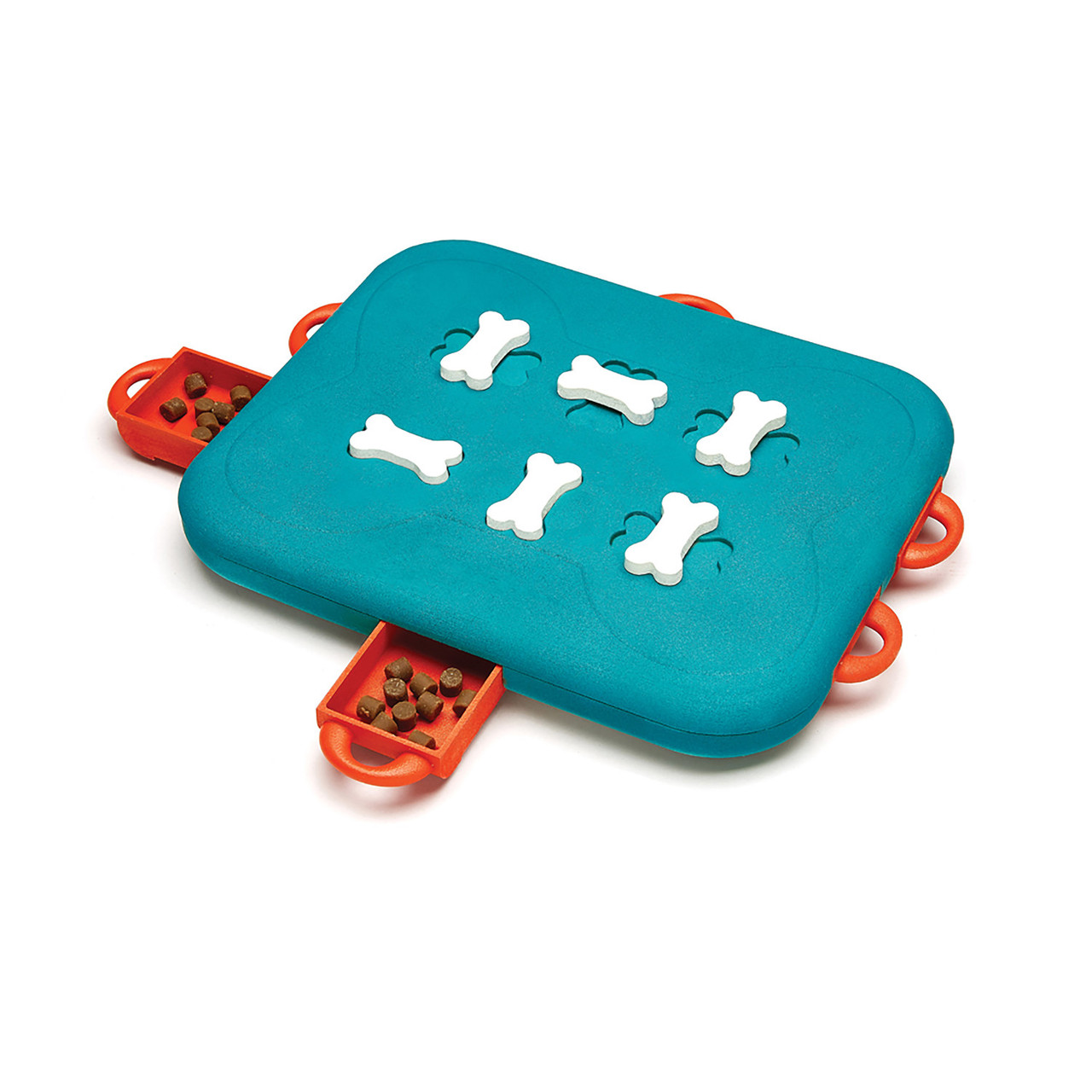 Product image for Dog Casino Interactive Treat Puzzle Dog Toy, Turquoise