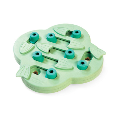 Dog Casino Interactive Treat Puzzle Dog Toy, Turquoise