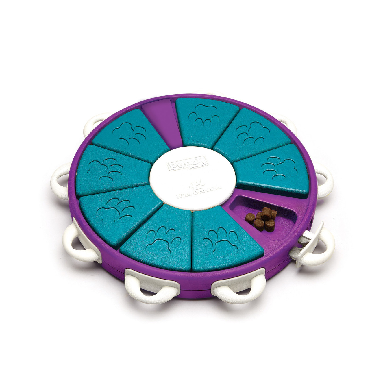 Product image for Dog Twister Interactive Treat Puzzle Dog Toy, Purple