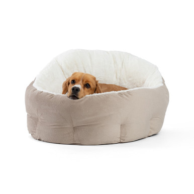 Product image for Deep Dish Ilan Cuddler Dog Bed, Wheat, Jumbo