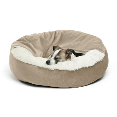 Product image for Cozy Cuddler Ilan Cat and Dog Bed, Wheat, 24X24