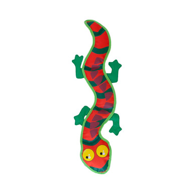 Product image for Fire Biterz Gecko Plush Interactive Dog Toy, Orange, Large