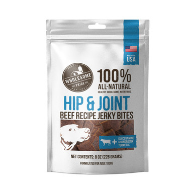 Product image for Functional Hip & Joint Support Jerky Bites Dog Treats, Blue, 8 Oz