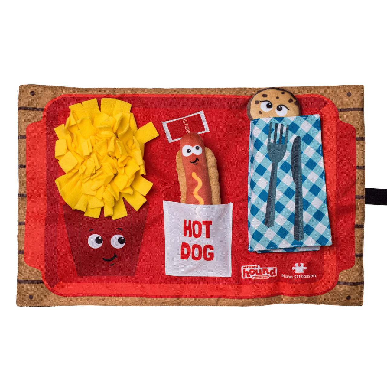 Product image for Activity Matz Fast Food Fun Dog Puzzle Mat, Multi