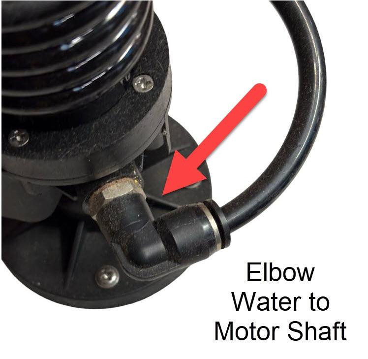 Elbow Water Hose to Motor Thread | J.Racenstein