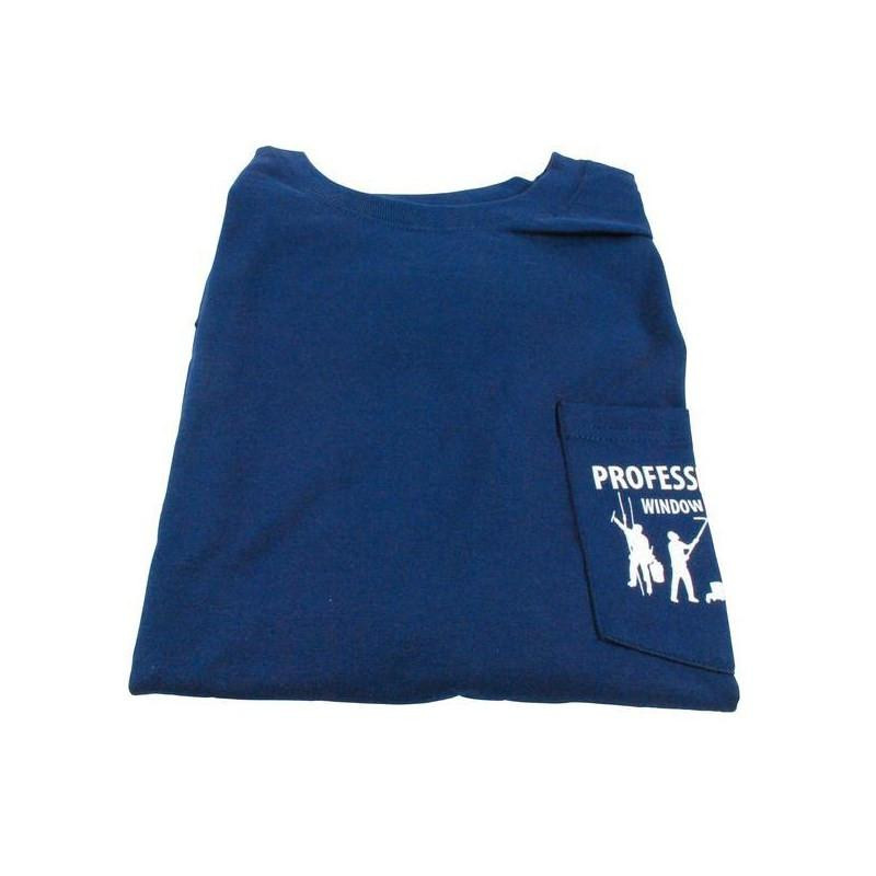 4 Dudes Navy Pocket T-Shirt | Premium Cotton Work Tee