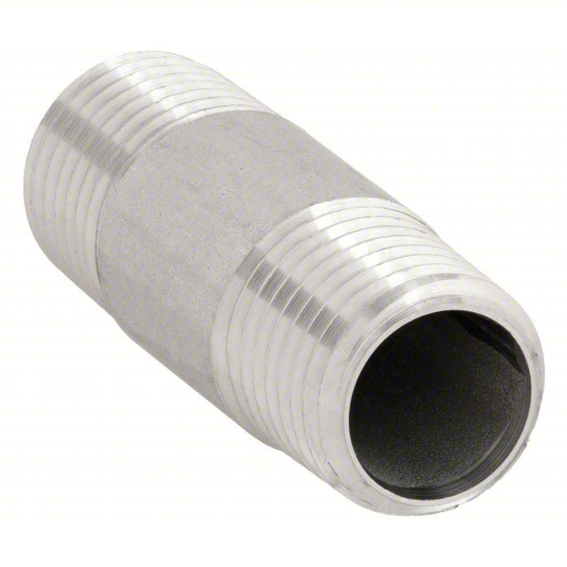 1/2 MPT Stainless Steel Pipe Nipple 2in Schedule 40
