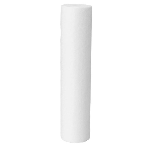 ProTool Sediment Filter 4.5in x 20in Spun Poly, white cylindrical sediment water filter for water purification systems.