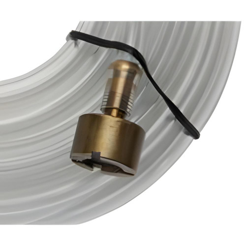 ProTool Chem Sprayer Suction Strainer, metal suction strainer with black wire and plastic clip.