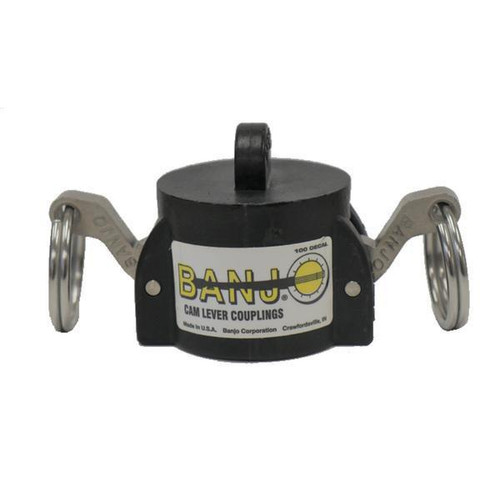ProTool Cap QC 3/4 Connector, black and silver cam lever coupling with dual lever handles and label indicating model BANO.