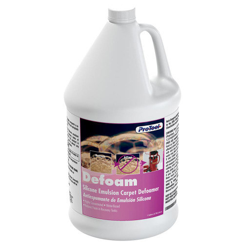 ProTool DeFoam Gallon, silicone emulsion carpet deformer bottle for removing foam from recovery tanks.