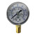 ProTool Pressure Gauge 160psi, bottom mount pressure gauge with dual pressure readings in bar and psi, featuring clear dial and brass fitting for accurate pressure measurement.