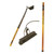 Ettore AquaClean Carbonfiber with Aluminum Handle WFP, cleaning equipment with carbon fiber pole, adjustable brush head, and aluminum handle for professional cleaning and window washing.