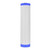 ProTool DI Cartridge Empty 4.5in x 20in, a white cylindrical filter cartridge with blue end caps designed for water filtration systems.