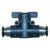 ProTool Ball Valve 5/16in (8MM) Union for WFP, black plastic and metal ball valve with union connections for water filter systems