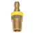 ProTool Hose Barb Gripon 1/4in to 1/4in NPT, brass fitting with yellow ring for secure hose connection.