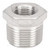 J.Racenstein Bushing Hex 3/8in x 1/4in SS, stainless steel hex bushing with threaded interior for mechanical and plumbing applications.