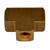 ProTool Tee Brass 1/4in, brass T-shaped connector with threaded interior for plumbing or pneumatic applications.