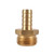 ProTool Hose Barb 1/2in to 3/4in GH, brass hose barb fitting with barbed end for secure hose connection.