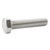 J.Racenstein Screw 1/4-20 x 2 in SS Hex Cap, stainless steel hex cap screw with a 1/4-inch diameter and 2-inch length.