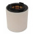 J.Racenstein Vacuum Container Filter for 158-011, cylindrical filter with a white exterior and a black plastic top with a central opening.